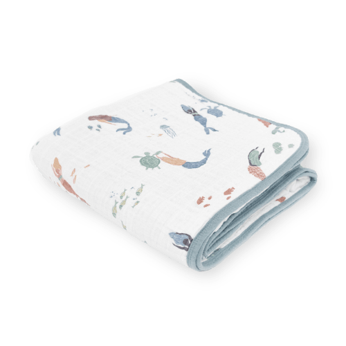 Original Cotton Muslin Quilt - Mermaids