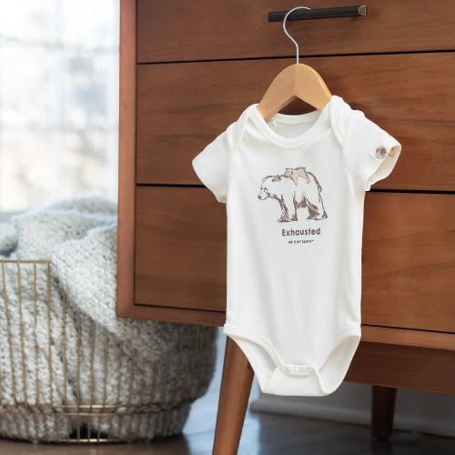 Exhausted Bear Bodysuit – Eco-Friendly Fabric