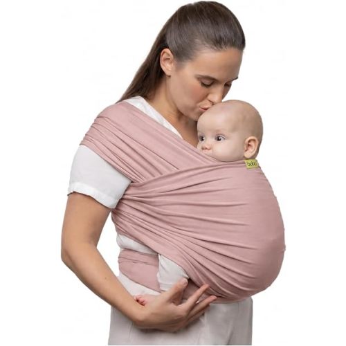Boba Baby Wrap Carrier - Stretch Bamboo Newborn Sling, Serenity Bloom