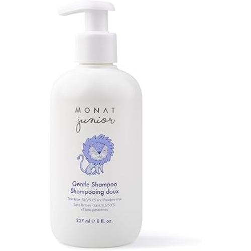 MONAT Junior™ Gentle Shampoo - A safe, Gentle and Non-irritating Hair Shampoo for children. All Natural Tear-free, Sulfate & Paraben-free - Net Wt. 237 ml / 8 fl. Oz