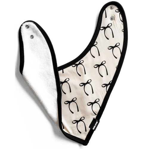 Bamboo Bandana Bib in Lana (Bows)