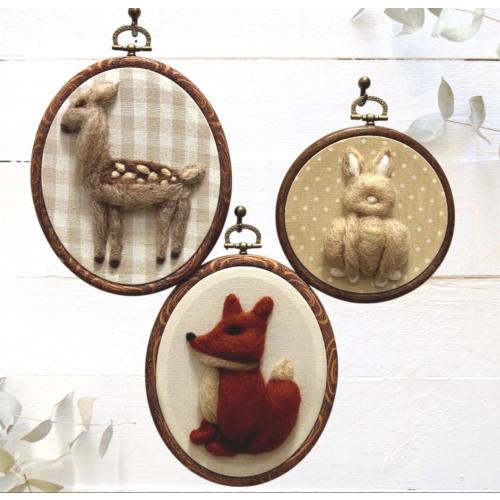 Woodland Animals Nursery Wall Art | Deer, Fox, Rabbit Nursery Decor | Cottage Core Vintage Decor