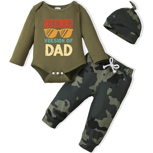 NZRVAWS Baby Boy Clothes Preemie Infant Boy Bear Outfits Jumpsuit Bodysuit Letter Print Romper