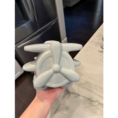 Ceramic Airplane Piggy Bank