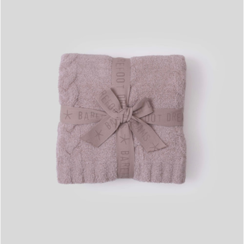 CozyChic® Braided Cable Receiving Blanket | Barefoot Dreams®