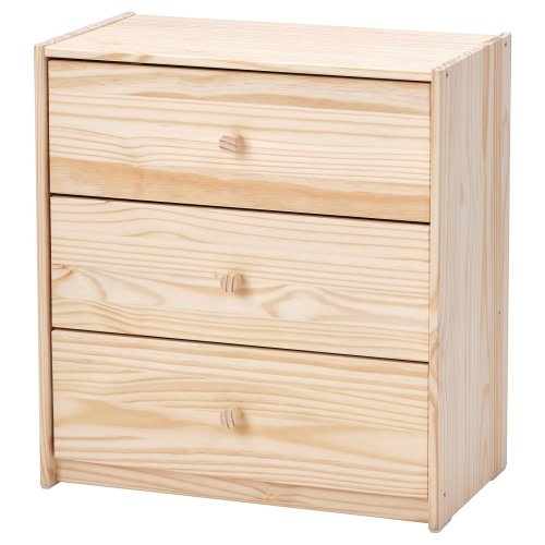 RAST 3-drawer dresser - pine 24 3/8x26 3/4 "