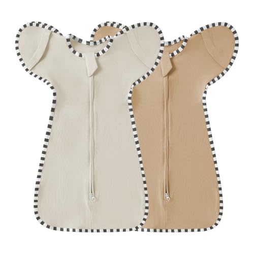 Baby Swaddle Blanket for Newborns and Infants,2-Piece Set Infant Pajamas,Baby Sleep Sack,Snug Fit Helps Calm Startle Reflex