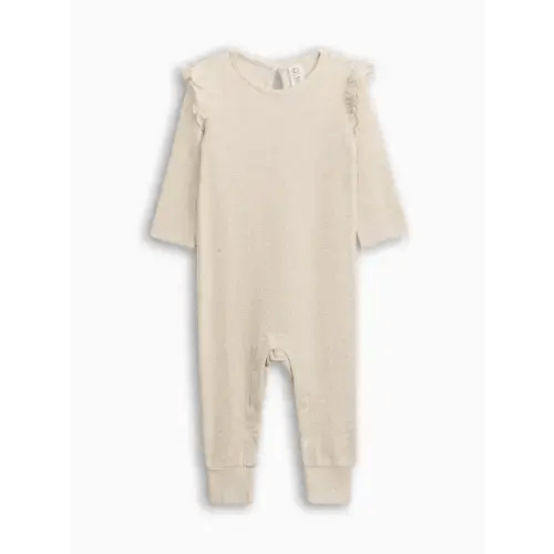 Mila Waffle Knit Flutter Sleeve Romper