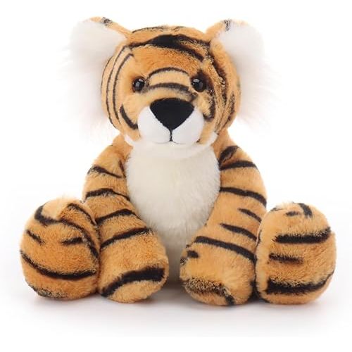 Apricot Lamb Toys Plush Classic Tiger Stuffed Animal Soft Cuddly Perfect for Child (Yellow Tiger, 7 Inches)