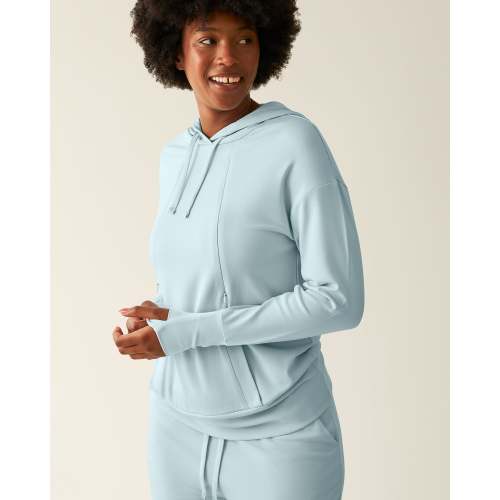 Brushed Bamboo Maternity & Nursing Hoodie | Black - Kindred Bravely