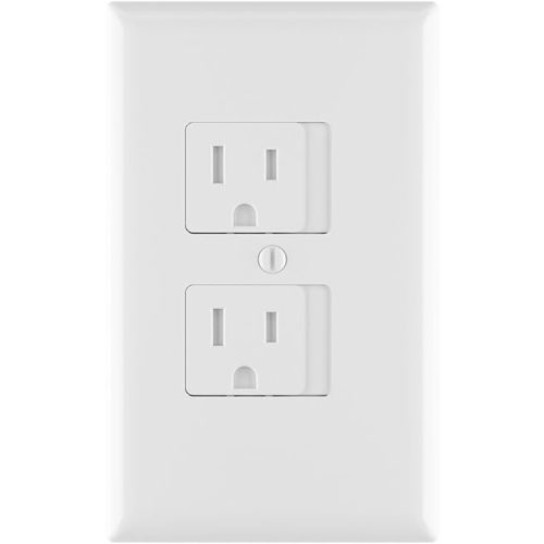 10 Pack - SnapPower SafePlate - [For Duplex Outlets] Self-Closing Safety Cover Plate - Child-Proofing Wall Plate Helps Protect Baby From Electrical Shock (Duplex)