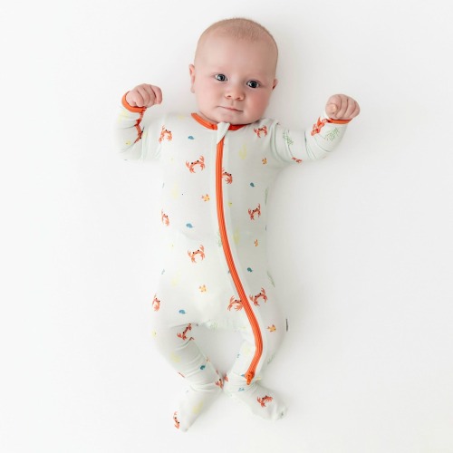 Crab Zippered Footie