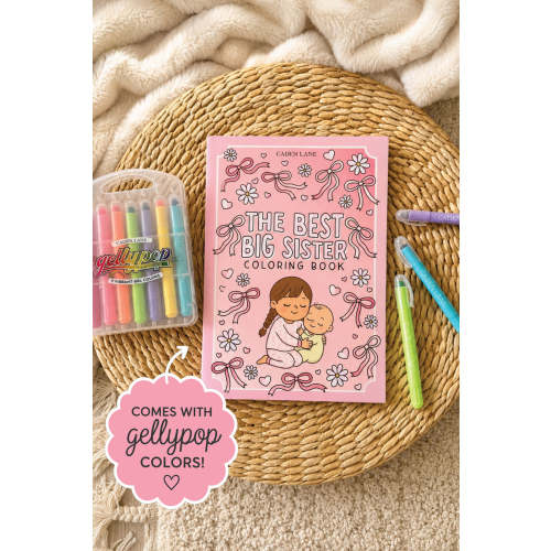 Coloring Book & Gellypop™ Crayon Set | Big Sister
