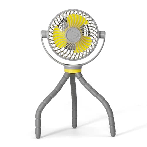 Veer Flex Fan - Portable Baby Stroller Fan - Lightweight and Quiet 4 Speed Motor Provides Maximum Cooling and Extra Long Battery Life - 360 Degree Rotation - Baby Finger Safe