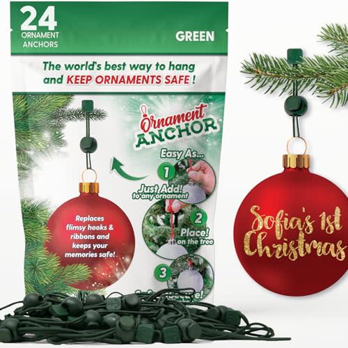 ORNAMENT ANCHOR (Green, 24 Count)