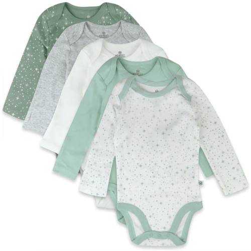 5-Pack Organic Cotton Long Sleeve Bodysuits | Honest Baby Clothing