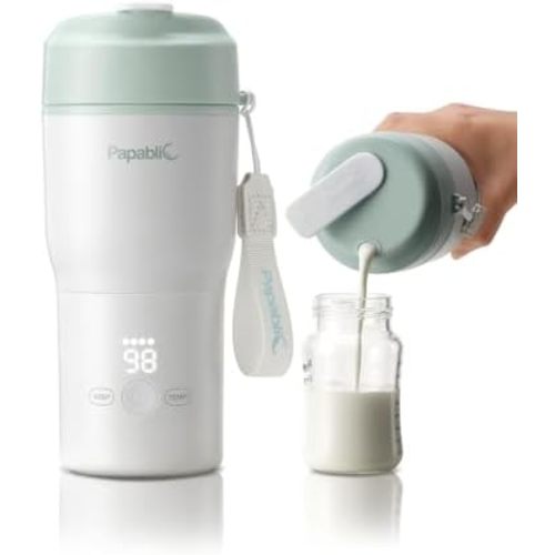 Papablic Portable Bottle Warmer, 85W Fast Baby Bottle Warmer for Travel