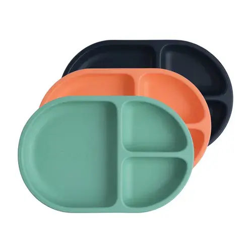 Boon Chow Silicone Plate 3Pk Mint Multi | Baby Bunting AU