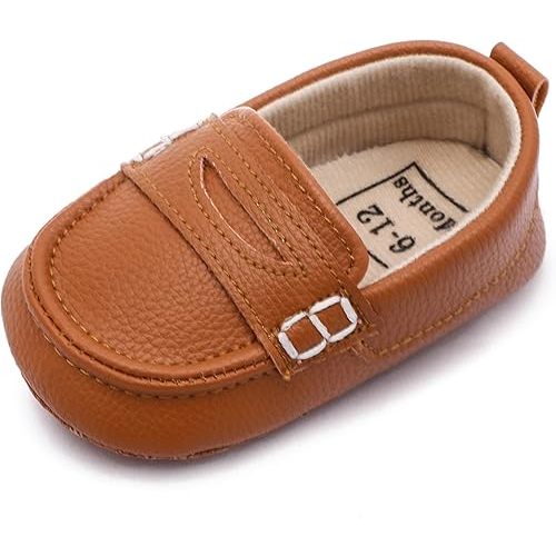 Infant Baby Boys Girls Toddler Loafers Moccasins Dress Shoes