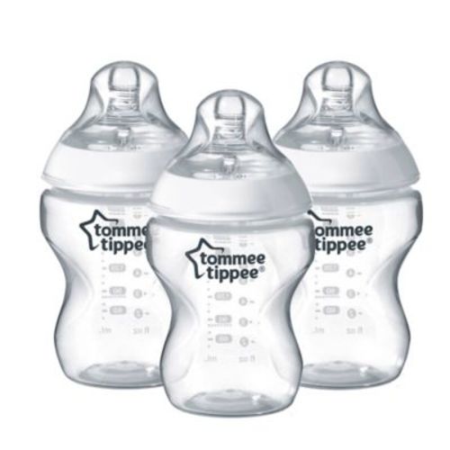 Tommee Tippee Closer to Nature 3-Pack 9 oz. Clear Baby Bottles - CLEAR - 9 OZ