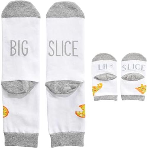 Dad & Baby Matching Pizza Socks