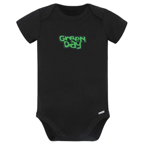 Green Day Short Sleeve Black Onesie