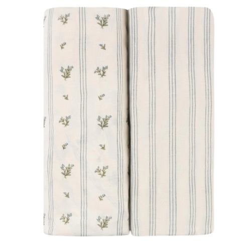 Linear Berry Leaf Bassinet Sheet Set – Ely's & Co.