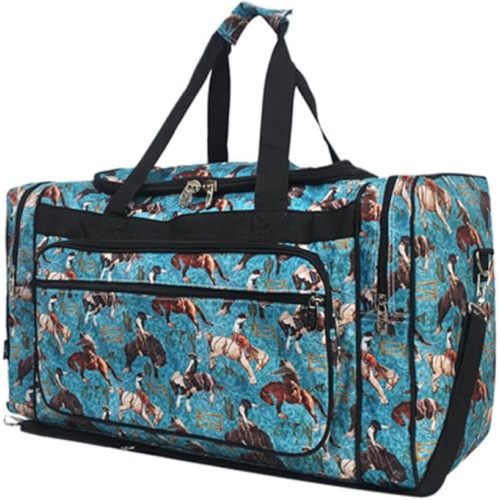 NGIL Canvas 23" inch Duffle Bag (Rowdy Rodeo-Black)