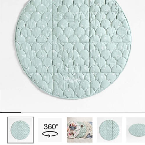 Fold and Go Geometric Leaf Portable Baby Mat