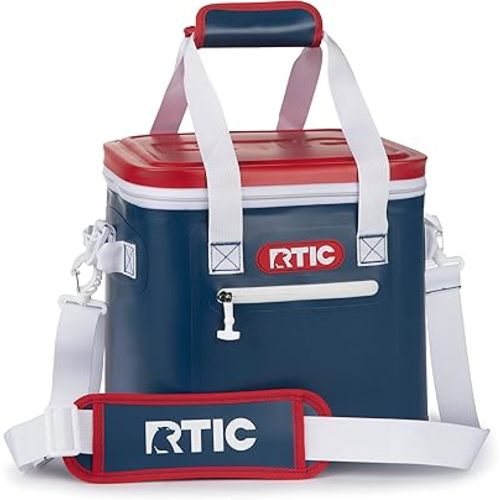 RTIC Ultra-Tough Soft Cooler 12 Can, Insulated Bag Portable Ice Chest for Lunch, Beach, Drink, Beverage, Travel, Camping, Picnic, Car, Trips, Floating Cooler Leak-Proof with Zipper