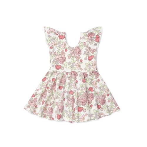 M+A by Monica + Andy Organic Cotton Short Sleeve Let's Dance Dress, Sizes 12-18M-5T