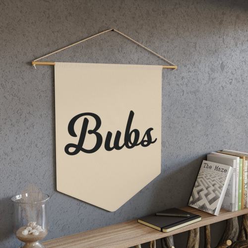 Bubs Pennant Banner: Minimalist Nursery Decor