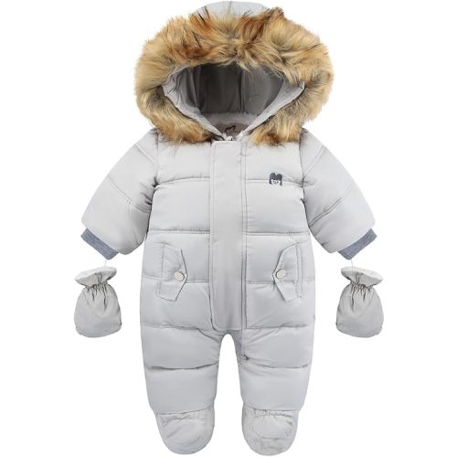 Baby Girl Winter Snowsuit Toddler Jacket Clothes For Boy Infant Jumpsuit Hoodied