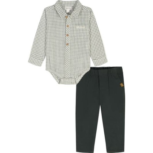 Woven Bodysuit & Pants Set