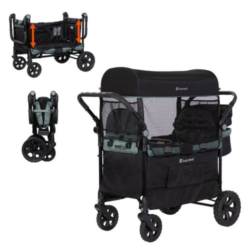 Baby Trend Quest PLUS 3-in-1 Stroller Wagon - Madrid Green