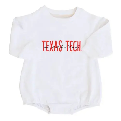 Texas Tech University | TTU Graphic Sweatshirt Bubble Romper