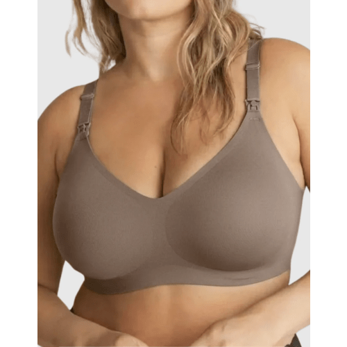 Nursing Bra 2-Pack | 2XL Black & Taupe