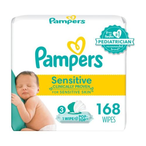 Pampers Sensitive Baby Wipes (Select Count)