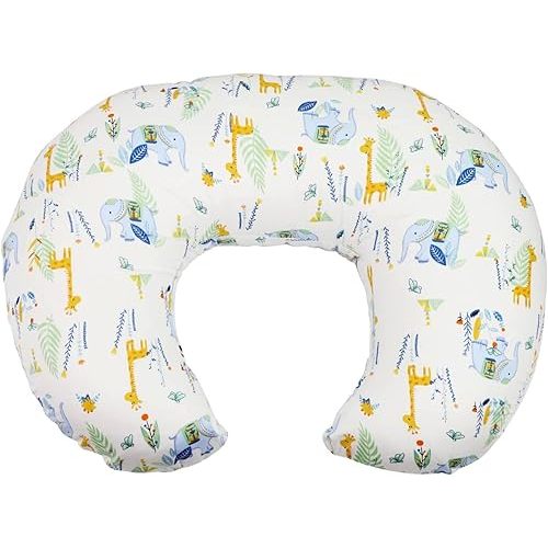 Nursing Pillow, Breast Feeding Pillow, Ergonomic Nursing Essentials for Bottle and Breast Feeding with Removable Baby Nursing Pillow Cover, Machine Washable (Elephant-2)