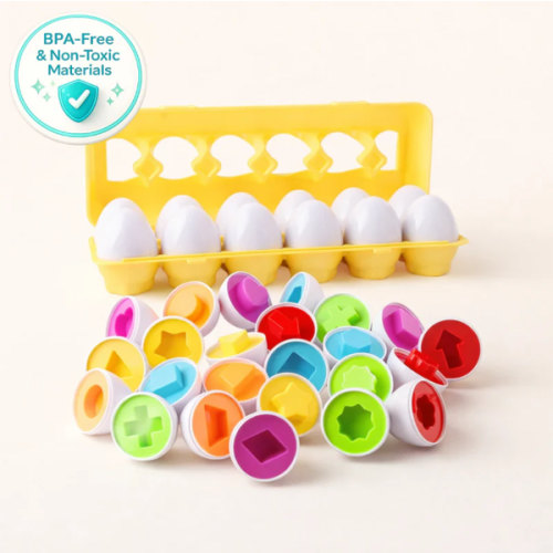 Toddla™ Montessori Geometric Eggs
