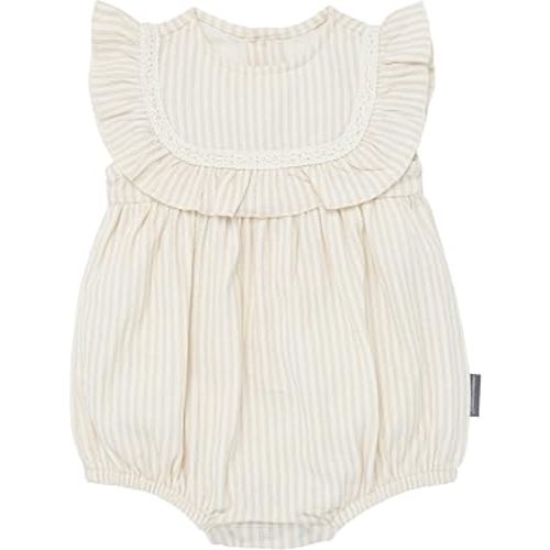 Amazon.com: Modern Moments™ by Gerber Baby Girls' Ruffle Bubble Romper, Light Taupe Stripe, 3-6 Months: Clothing, Shoes & Jewelry