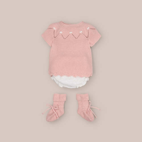 Conjunto Corto Punto Bebé Jaya |Tienda Online Doña Carmen