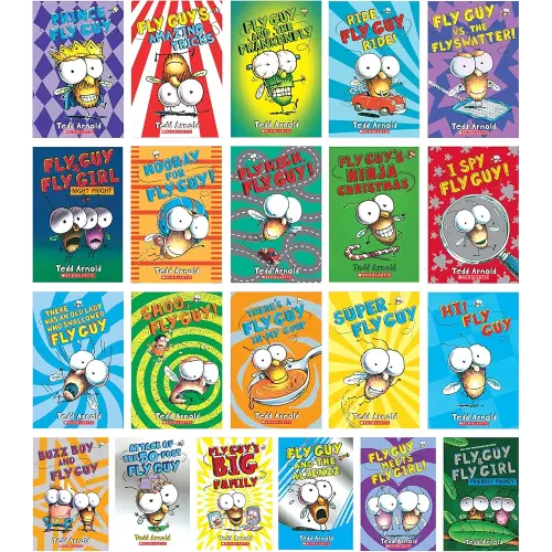 Fly Guy 1-21 Collection Complete Series Pack Set, 21 pcs Boxed Set, For 1st 2nd grade kids children,