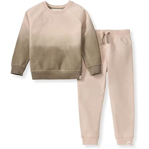 Burt's Bees Baby baby-boys Shirt and Pant Set, Long Sleeve Top & Bottom Outfit Bundle, 100% Organic Cotton