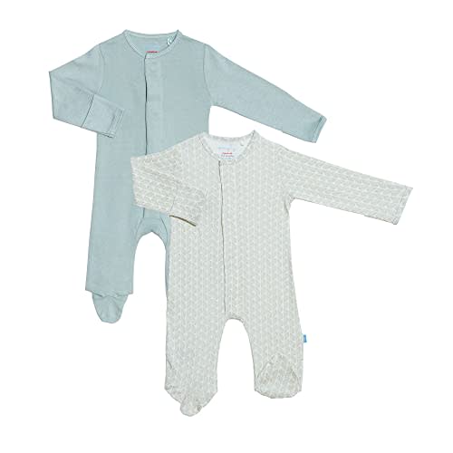 Magnetic Me Simply (2 Pack) Footie Pajamas 100% Organic Cotton Baby Sleepwear Quick Magnetic Fastener Sleeper