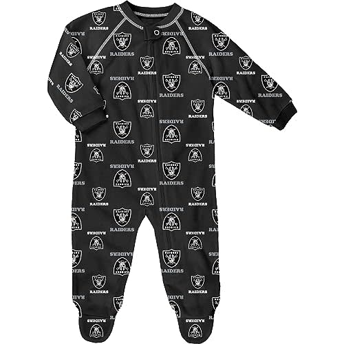 Outerstuff Newborn & Infant NFL Allover Print Raglan Full-Zip Sleeper