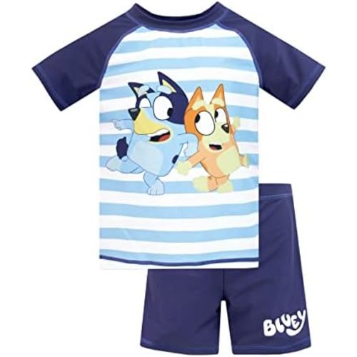 Bluey Boys Swimming Costume I Kids Swimsuit 2 Piece I Swim Set for Beach Pool Swim