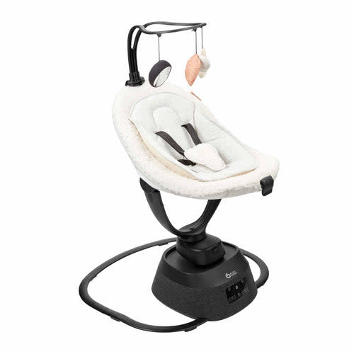 Swoon Evolution Connect Smart Baby Swing - Curly White Bouclé