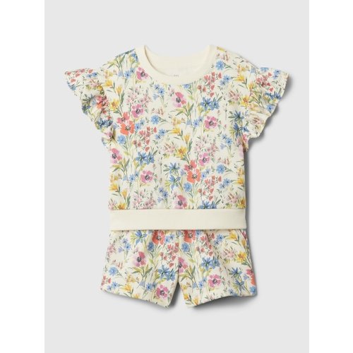 babyGap Flutter Sweat Set in floral, size: 18-24 M