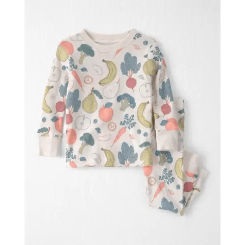 Baby 2-Piece Organic Cotton Ribbed Pajama Set in Veggie Fruit Print - Little Planet | Carter's